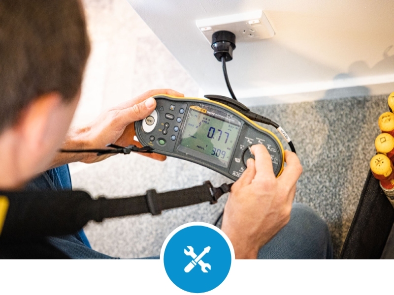 Applied Electrical electrician testing electrical equipment